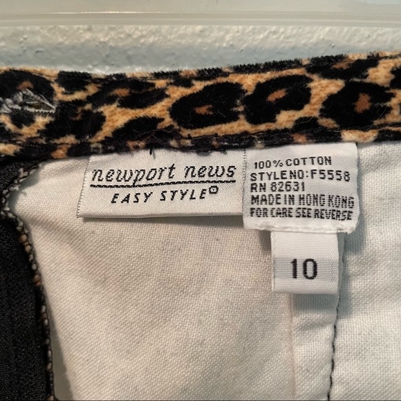 Newport News Easy Style Skirt 10 Animal Print - Picture 4 of 4